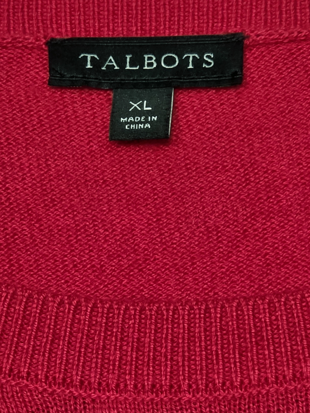 Talbots Red Black Scottie Dog Plaid Sweater Cashmere Blend Women’s XL - Picture 6 of 16